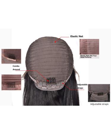 Hd Lace 6x6 Body Wave Wig | Brazilian Virgin Human Hair | 20 Inch | 150% Density | Natural Hairline with Baby Hair | Glueless Soft Wig | Natural Color - Buy Online on GoSupps.com