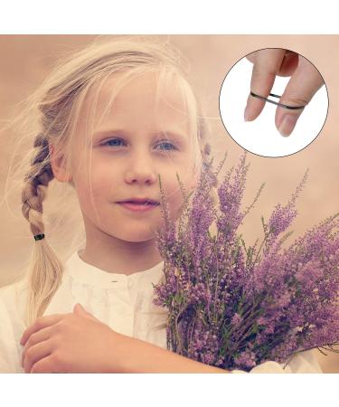 2000 Mini Elastic Hair Ties - Soft Black Rubber Bands in Plastic Box for Baby Girls Wedding Hairstyles & Small Dreadlocks - Buy Online on GoSupps.com