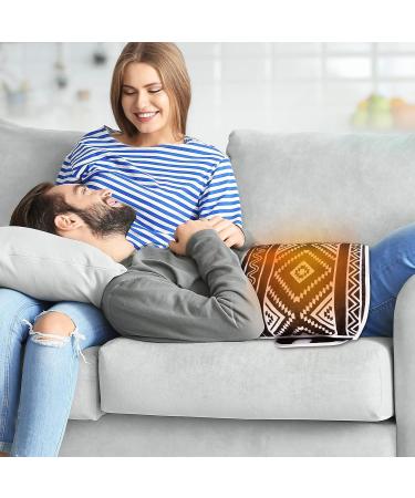 XL Electric Heating Pad for Back Pain Relief - 12x47 Large with 6 Heat Settings and Auto Off - Ideal for Period Cramps, Neck, and Shoulders - Black - Buy Online on GoSupps.com