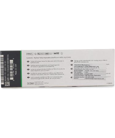 Buy MyDay Daily Disposable Soft Contact Lenses - 30 Pack | BC 8.40mm DIA 14.20mm -4.50 Diopters - International Shipping - Buy Online on GoSupps.com