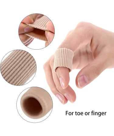 4-Piece Silicone Toe Protection Set | Adjustable Hose Bandage & Toe Caps for Corns Blisters & Pressure Relief - 15cm Off-White - Buy Online on GoSupps.com