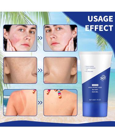 XdealCozyxc Sunscreen Spf 50 PA++++ Hyaluronic Acid Watery Sun Gel - Buy Online on GoSupps.com