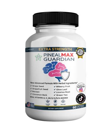 GREENVIFY PinealMax Guardian Extra Strength Dietary Supplement 60 Capsules with Vitamins and Herbal Blend (1)