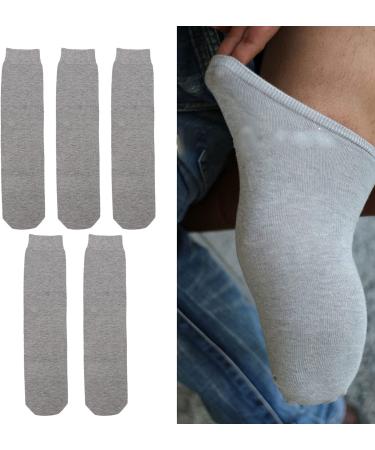 Luqeeg 5pcs Amputee Socks for BK Stump Shrinker - Soft Breathable Cotton Prosthetic Socks for Amputee Care and Limb Compression - Buy Online on GoSupps.com