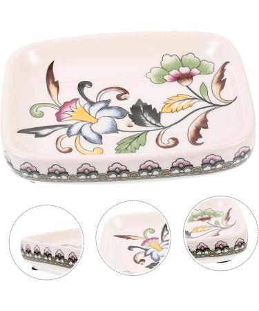 Amosfun Soap Case soap container Fashion sink portable Soap Draining Holder household products Adorable Soap Holder sponge shower soap dish drain rack Soap soap dispenser vintage As Shown 1 14X11X3CM - Buy Online on GoSupps.com