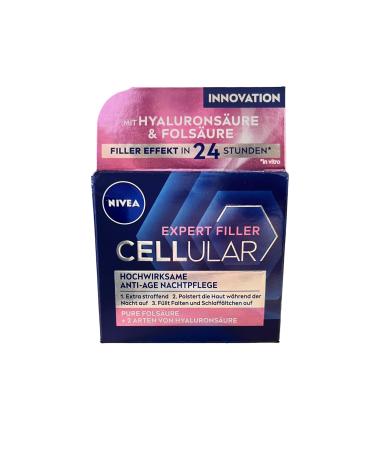 Beiersdorf NIVEA Cellular Expert Filler Highly effective antiaging night care 50 ml extra firming night cream with filling effect filling antiwrinkle cream for the night