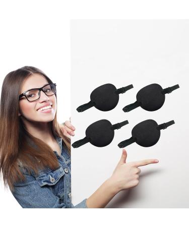 4PCS Eye Patch Medical Eye Patches Comfortable Pirate Eye Patch with Adjustable Buckle Treat Lazy Eye Amblyopia Strabismus for Adults and Kids - Buy Online on GoSupps.com