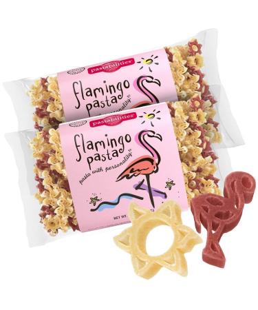 Pastabilities Flamingo Pasta, Fun Shaped Noodles for Kids & Gifts, Non-GMO Natural Wheat Pasta 14 oz (2 Pack)