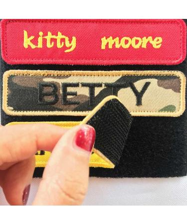 Personalized Military Tactical Tag - Custom Name Patch (2 Pieces) for Clothing, Bags, and Jackets - Buy Online on GoSupps.com