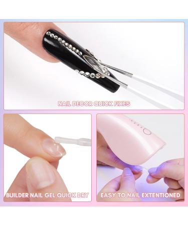 Makartt Mini Rechargeable UV LED Nail Lamp | Portable Nail Dryer with 2 Timers for Nail Art | Pink - Buy Online on GoSupps.com