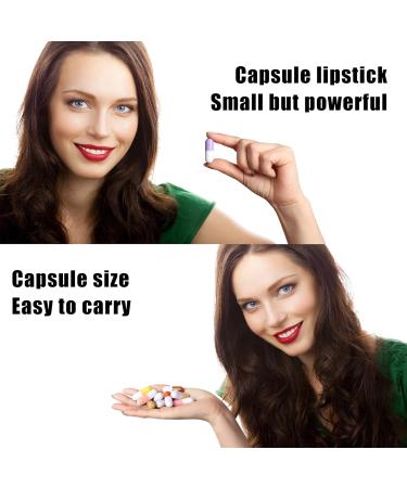 Homeit Lipstick Set for Girls - Waterproof & Portable Mini Lipsticks (12 Colors) in Cute Capsule Form | Matte Finish - Buy Online on GoSupps.com