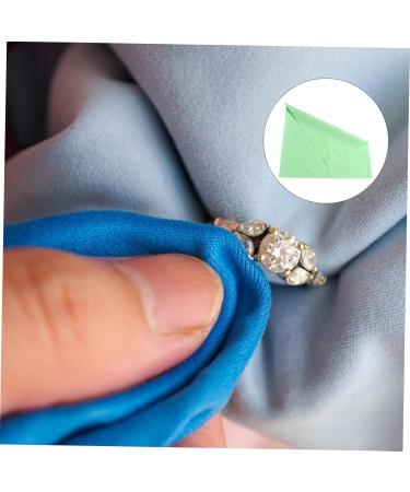 VALICLUD 2pcs Silver Polishing Cloth Set - Microfiber Cleaning Cloth for Jewelry Eyeglasses & Watches - Premium Silver Wipe for Sterling & Glasses - Buy Online on GoSupps.com