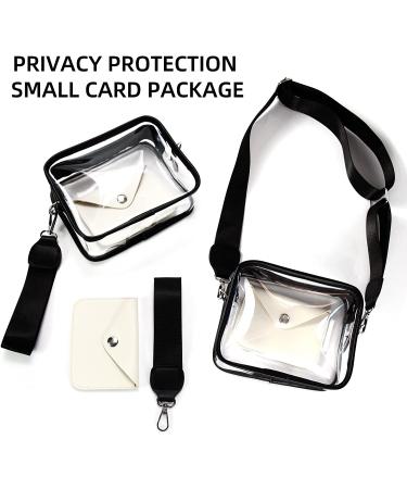 Armiwiin Clear Stadium Crossbody Purse with Small Card Wallet - Women's Stadium Approved Bag - Buy Online on GoSupps.com