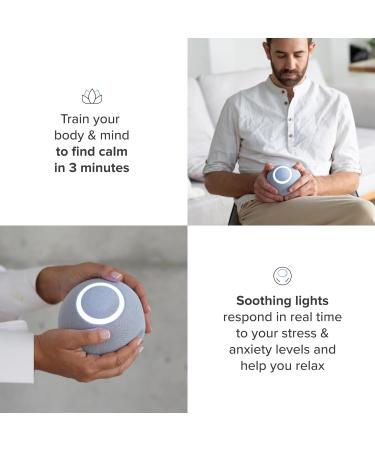 Reflect Orb: Biofeedback for Relaxation | Calming Stress & Anxiety | Improve Mental Health & Wellbeing | Enhance Sleep, Focus, ADHD, & Meditation | 1 Year Subscription Included - Buy Online on GoSupps.com