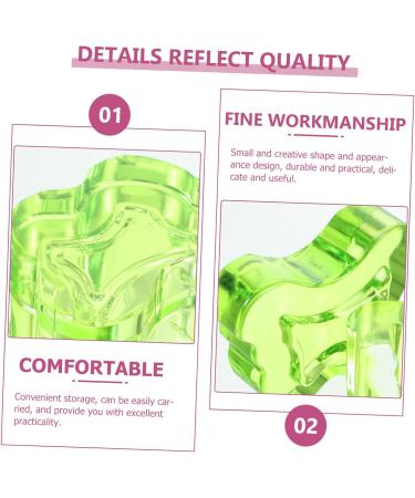Beavorty glass acrylic nail supplies Manicure Nail Dish nail cups with lids dish for acrylic nails Acrylic Nail Dish nail dish cups nail dish with lid nail art cup crystal bowl thicken 7x5.6cm Green - Buy Online on GoSupps.com