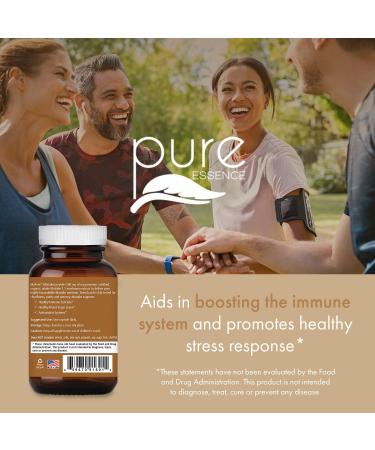 PURE ESSENCE LABS MyPure Maitake Mushroom Powder Supplement - Immune Support & Stress Relief for Energy Boost - 1 Month Supply - Buy Online on GoSupps.com