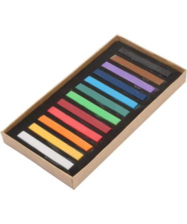 Restokki Hair Dyeing Chalk Hair Chalk Comb Non-Toxic Washable Hair Dye Crayon Salon Set Disposable Hair Dye Stick Suitable For Girls Children And Adolescents (12Colors) - Buy Online on GoSupps.com