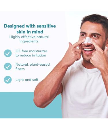 MDacne Blackhead Remover Nose Strips - 3 Month Supply for Sensitive Acne-Prone Skin Deep Pore Cleansing & Oil-Free Moisturizer - Buy Online on GoSupps.com