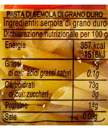  Garofalo Carnation Buckwheat Paste IGP Penne Mezzani Rigate N 73 Durum wheat pasta 100% Neapolitan pasta Lot of 500 g - Buy Online on GoSupps.com