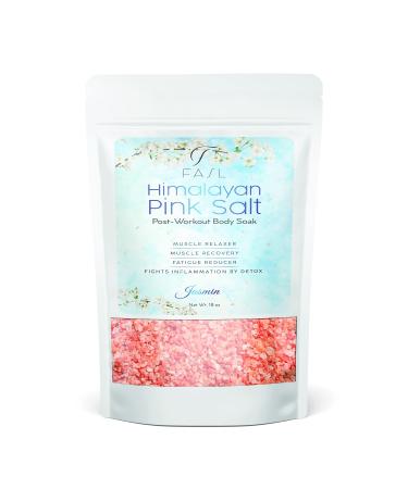 Himalayan Pink Bath Salt with Essential Oils. Post Workout Body Soak. 100% Natural-Muscle Recovery. Soothes Sore Muscles (Jasmine)