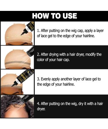 Liquid Gold Wig Glue - 4oz - Temporary Hold for Wigs & Lace Front - Non-Toxic & Invisible Bonding Gel - Buy Online on GoSupps.com