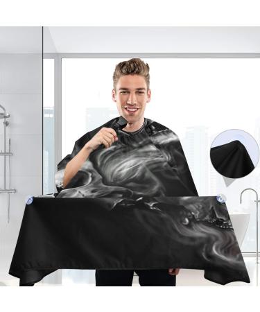 Three Skulls Barber Cape for Men and Women Adjustable Neckline Hair Cutting Kits Lightweight Waterproof Barber Apron Perfect for Salon & Home 55.1x64.9 inch - Buy Online on GoSupps.com