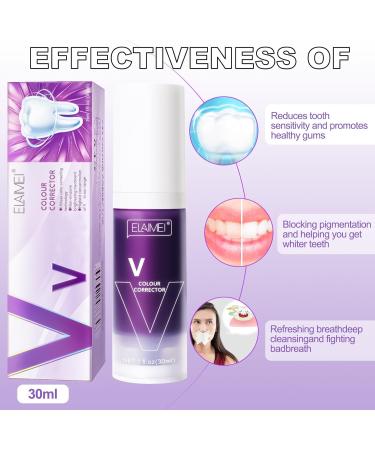 HeroSmile Purple Toothpaste - 2 pcs Teeth Whitening Booster for Bright White Smile - Buy Online on GoSupps.com