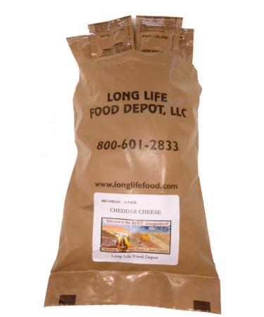MRE Cheddar Cheese Spread - 24 Pack