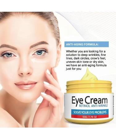 Buy Retinol Eye Cream for Dark Circles & Puffiness | Anti-Aging Under Eye Treatment - 1.76OZ/50G - Buy Online on GoSupps.com
