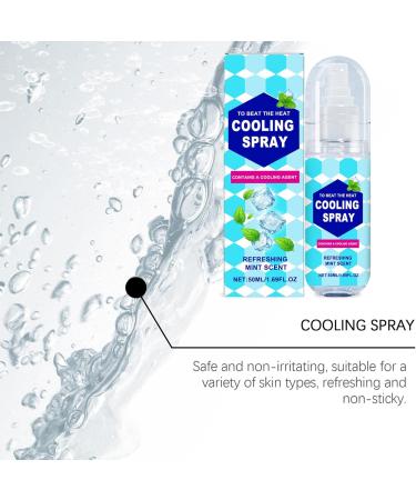 Cooling Spray For Hot Days 50ml After Sun Moisturizer Skin Protection for Kids Face Beach Vacation Tanning Family Scalp Outdoors Body - Buy Online on GoSupps.com