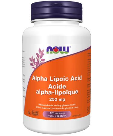 Now Foods Alpha Lipoic Acid 250mg 120cap Unflavored 120 count (Pack of 1)