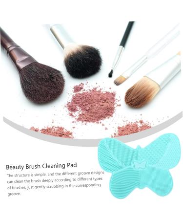 Housoutil 1pc Silicone Scrub Pad Lip Brush Cleaning Mat Brush Cleaning Plate Makeup Brush Scrubber Beauty Tool Cleaning Mat Brush Cleaning Pad Cleaning Tool Hair Make up Silica Gel Cleaner 23X17cm Green - Buy Online on GoSupps.com