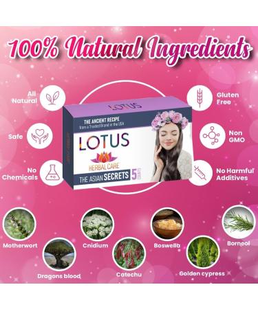 Lotus Herbal Care: Asian Secrets for Feminine Reproductive Health (5 Counts) - Buy Online on GoSupps.com