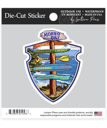 Die Cut Sticker Morro Bay  California  Destination Signpost  Contour Vinyl Sticker 1 to 3 inches (Waterproof Decal for Cars  Water Bottles  Laptops  Coolers)  Small Small Sticker - Buy Online on GoSupps.com