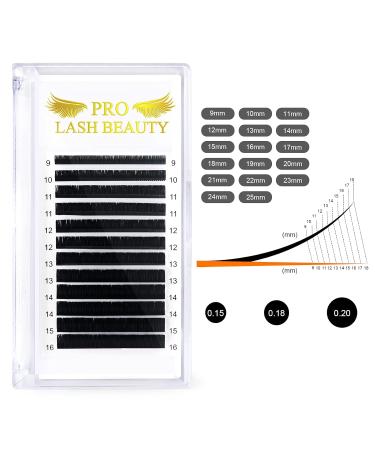 Buy Classic Eyelash Extensions | D-Curl 0.20mm 16mm | High-Quality Individual Lashes for International Shipping - Buy Online on GoSupps.com