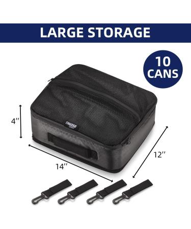 THURSO SURF Paddle Board Accessories Cooler Deck Bag - Insulated Water-Resistant Portable 10 Can Carbon - SUP Stand Up Paddleboard Mesh Top Pocket - Buy Online on GoSupps.com