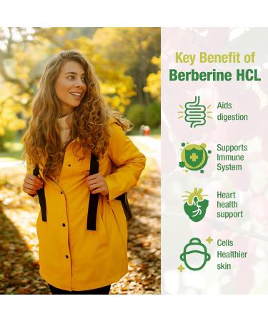 Berberine Supplement 1500mg - Premium Berberine HCl 97% Purity Plus Pure Ceylon Cinnamon, High Potency Berberine for Men Women Supports Immune System Non-GMO - Buy Online on GoSupps.com