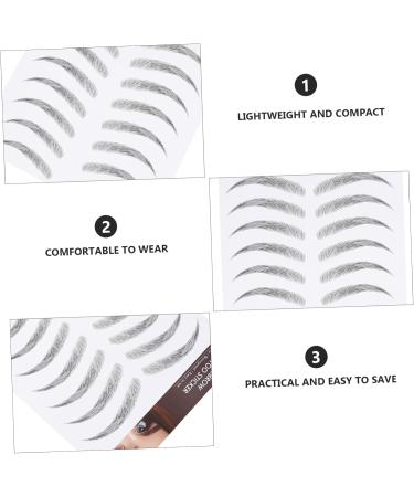 Balacoo 24 Sheets Waterproof Eyebrow Stickers Tool Stickers 4d Hair- Like Eyebrow Stickers Make up 3d Edge - Buy Online on GoSupps.com