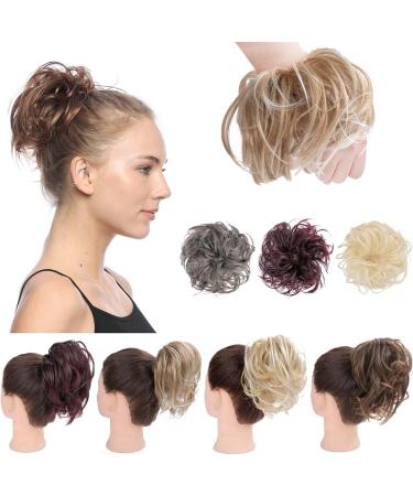 Hair Scrunchies Hair Bun Synthetic Hair Band Donut Messy Elastic Bun Straight Bun Messy Bun Extension Hair Band Elastic Rubber Band Hair Bun Women Hair Bun (Color : Q7-4) - Buy Online on GoSupps.com