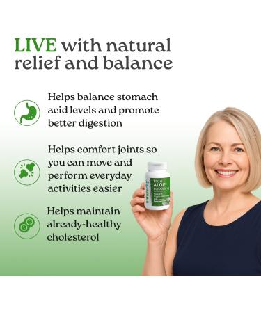 NatureCity True-Aloe 80 000mg Aloe Vera Gel Equivalent Per Serving Made with Organic Aloe Vera (360 Capsules) Digestive Skin and Joint Support|Small Easy-to-Swallow Pills - Buy Online on GoSupps.com