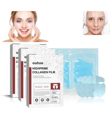Fivfivgo melting collagen film Korean Dermalayr technology of soluble collagen film soluble collagen supplement film Highprime collagen film tight skin (3 boxes)