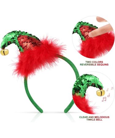 FRCOLOR Christmas Headbands Bulk Elf & Christmas Tree Headbands for Kids & Adults | 3PC Set - Buy Online on GoSupps.com