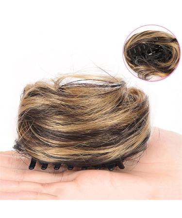 Olacare 2PC Claw Clip Synthetic Hair Bun Extensions for Women - Updo Brown Ballet Bun Hairpieces - Buy Online on GoSupps.com
