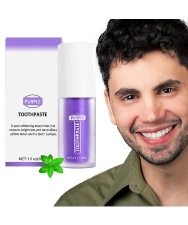 Purple Toothpaste for Teeth Whitening  Purple Whitening Toothpaste for Sensitive Teeth  Intensive Stain Removal Toothpaste Deep Teeth Cleansing  Purple Tooth Whitening Gel for Yellow Teethl