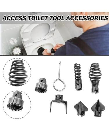 Drain Cleaner Combination Cutter Head Set | Steel Cutting Head Set Combination Drain Cleaner Tool - Cutter Head Drain Cleaner Complete and Sturdy for Living Room Kitchen Hotels Skoulazeo - Buy Online on GoSupps.com