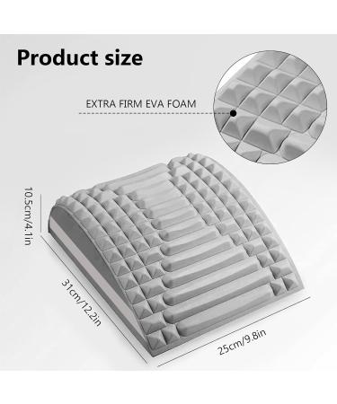 2-in-1 Back Extensor & Neck Stretcher - Multi-Level Spine Board for Neck & Back Pain Relief | Gray - Buy Online on GoSupps.com