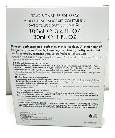 Tova Signature By Beverly Hills Women Perfume EAU DE PRFUM Spray 3.4oz / 100ml & 1.0OZ / 30ML TRAVAL SPRAY 2Pcs GIFT SET - Buy Online on GoSupps.com