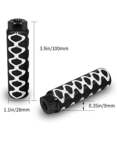 Vansa 1 Pair 3/8-26T Aluminum Alloy Bike Pegs for Mountain BMX - Black - Buy Online on GoSupps.com
