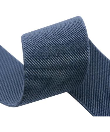 Strapcrafts Navy Blue 2-Inch Wide Double-Side Twill Elastic Band - 2 Yards - Buy Online on GoSupps.com