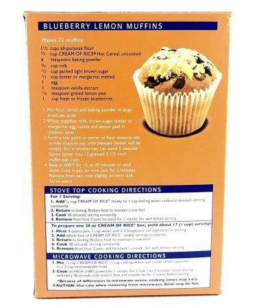 Cream of Rice Gluten Free Hot Cereal 28 oz - 2 Pack, 1.75 Pound Each - Buy Online on GoSupps.com